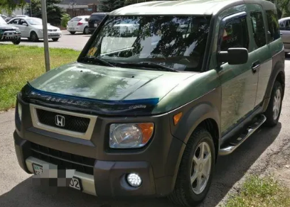 Дефлектор капота (мухобойка) HONDA Element (YH2) с 2003–2008 г.в. (Хонда Элемент) Вип Тюнинг